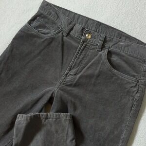 JCP Mens Slim Straight Corduroy Pants Grey 100% Cotton 32x32 JC Penney